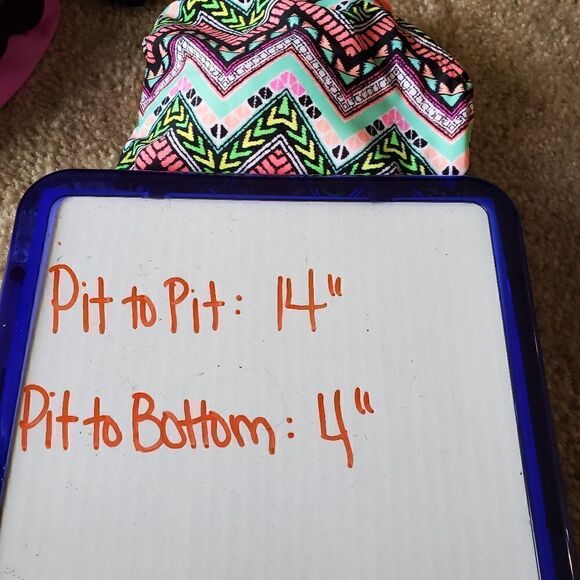 NWT Zumiez Trillium NWT neon print bikini top - Picture 12 of 14